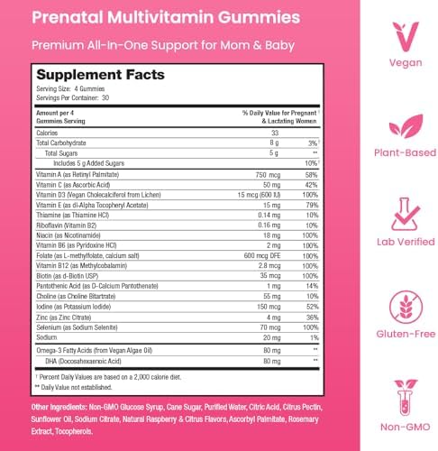 Mothers Promise pregnancy and lactation support gummies lifestyle product display