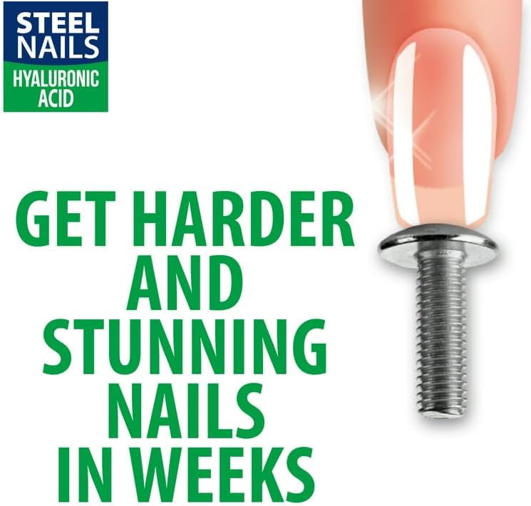 Top view of Amen Steel Nails Hardener 0.40 fluid ounce bottle