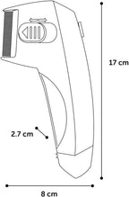 Battery operated flea comb stainless steel teeth