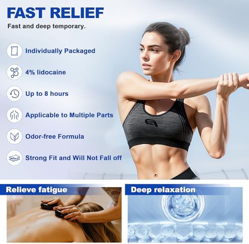 Individual lidocaine patch packaging for back and neck pain