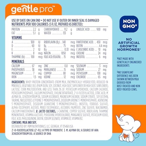Close up of Good Start Dr. Brown’s Gentle Pro packaging highlighting easy digestion