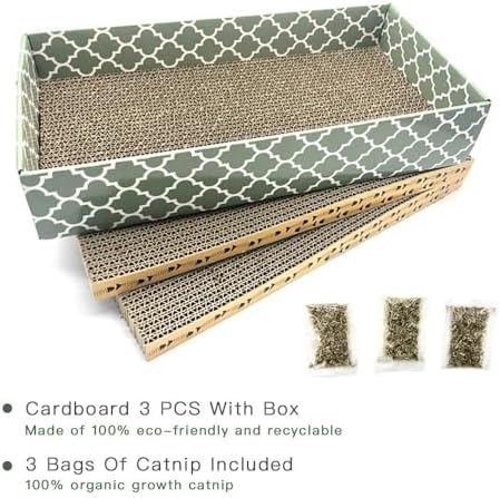 Eco friendly recycled cat scratching lounge bed showing reversible functionality