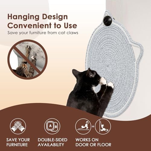 Wall mounted Letalong cat furniture protector showing safe chemical free materials.