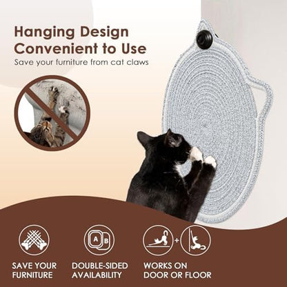 Wall mounted Letalong cat furniture protector showing safe chemical free materials.