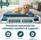 Furhaven replacement pet mat protector laid flat on outdoor patio floor