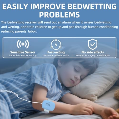 Nighttime potty training alarm for children with USB charging cable.