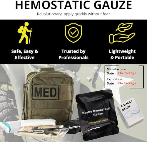 Charter Tactical quick clotting medical gauze vacuum sealed emergency survival supply