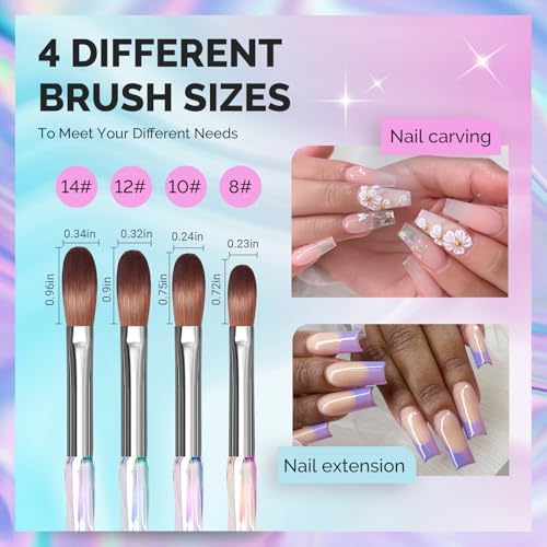 Professional 3D nail carving tool set by MelodySusie.