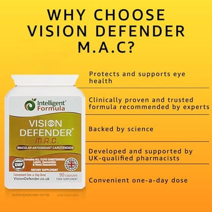 Vision Defender MAC 90 capsules bottle packaging
