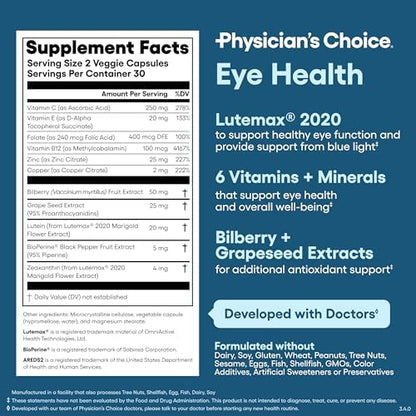 Physician's Choice Eye Health professional vision support supplement