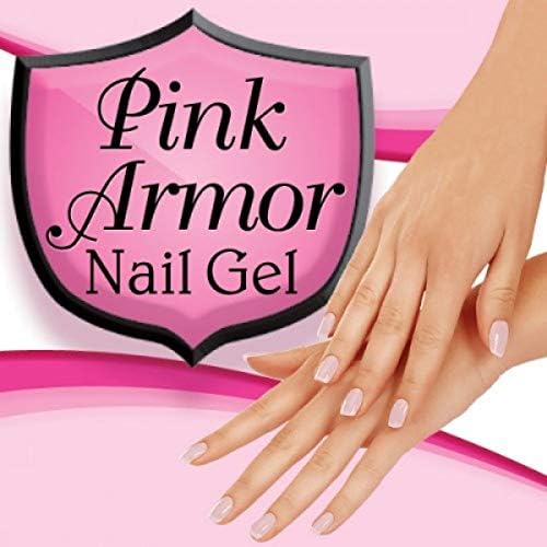 Ontel Pink Armor top coat and strengthener bottle view