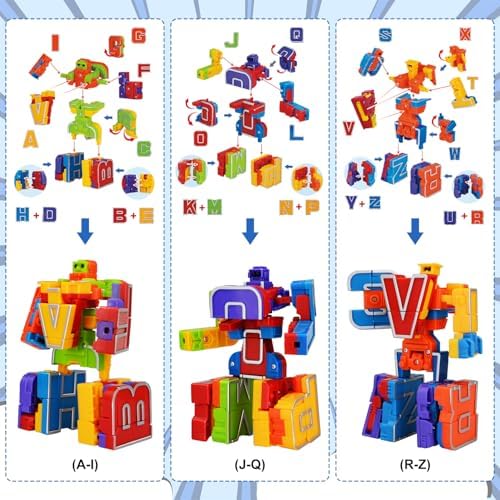 Preschool child practicing fine motor skills with transformable STEM toys
