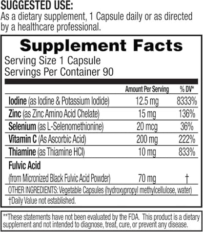Authentic USA imported Dr. Tennant's iodine supplement packaging