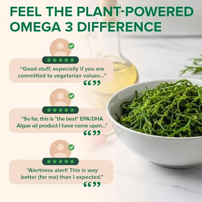 Zenwise Health plant-based omega 3 bottle back view