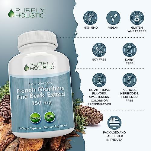 Purely Holistic 180 vegan capsules bottle nutritional supplement