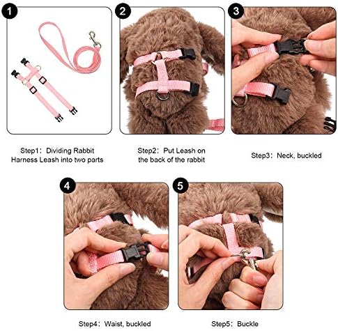Outus breathable bunny harness featuring quick-release plastic buckles.