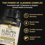 CGM Labs protein supplement ingredient details close up