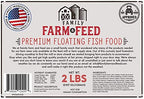 Family Farm And Feed 2 Pounds Fish Food Bag Packaging
