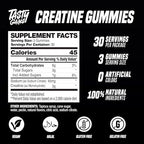 Tasty Gains Creatine Gummies ingredients and dietary information