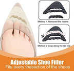 Soft foam toe fillers for high heels size adjustment