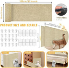 Close up of the wear resistant polyester fiber material on the cat scratch pad.