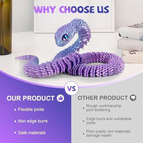 Articulated snake toy demonstrating full range of motion