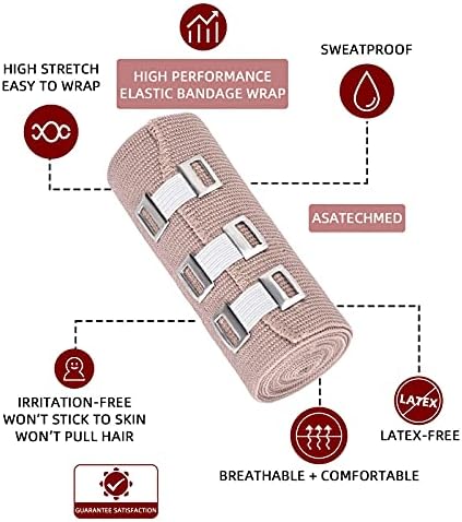 Breathable cotton micro-fiber weave bandage for hypoallergenic skin support.