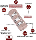 Breathable cotton micro-fiber weave bandage for hypoallergenic skin support.