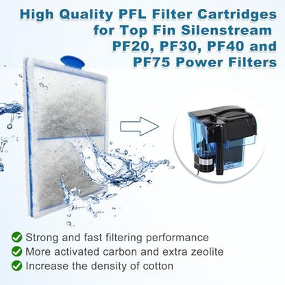 Driamor carbon filter cartridges for fish tanks detailing inner activated carbon and zeolite mix