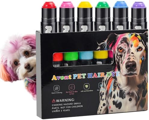 Avont pet fur markers 6 colors vibrant set