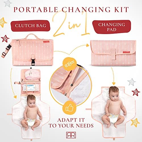 Royal Rusu diaper clutch showing storage pockets