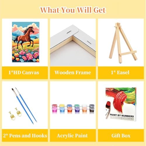 Full contents of the imported animal painting set for children aged eight to twelve