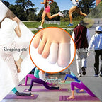 Toe protector cap applied to a big toe inside a running shoe for friction prevention