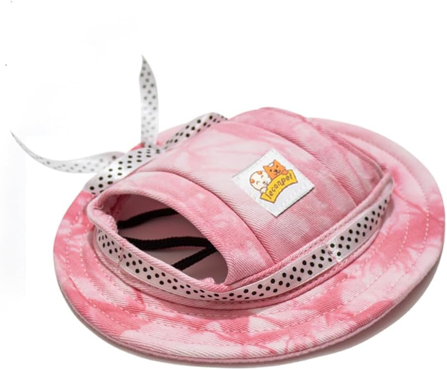Bottom view of pet hat showing chin strap mechanism
