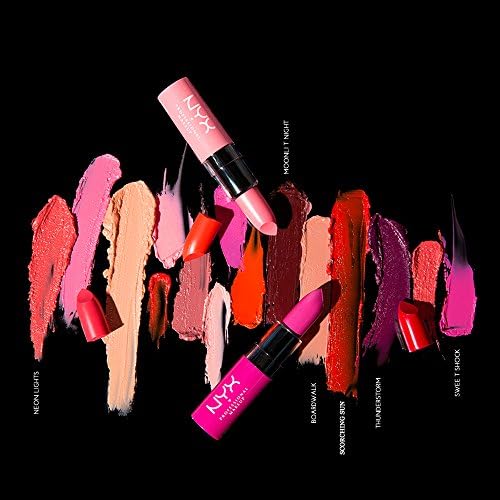 Side angle view of the professional satin finish lip product for women.