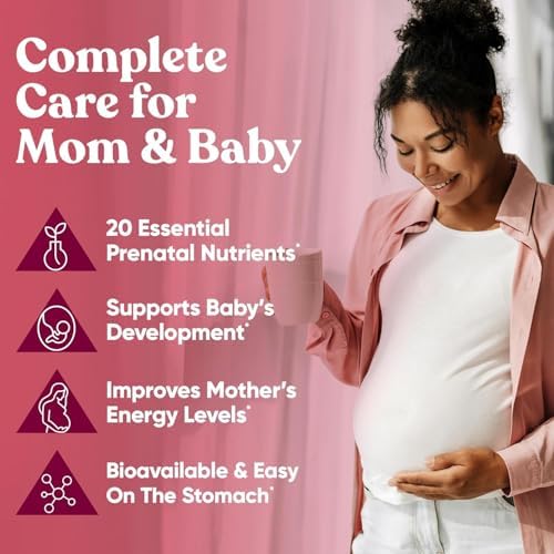 Eu Natural Glow Prenatal Vitamins nutritional supplement facts label
