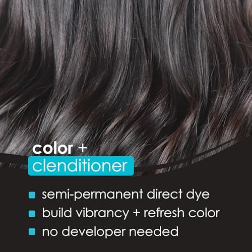 Back label of Keracolor hair dye showing ingredients and usage directions for the semi permanent hair color.