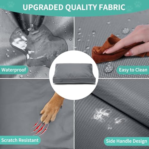 Waterproof interior coating on premium oxford fabric pet bed protector