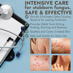 Non greasy fast absorbing liquid antifungal spray product label