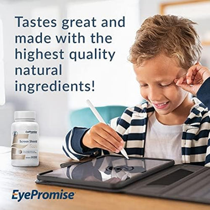 EyePromise Screen Shield Teen chewable supplement label details