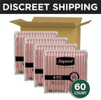 Depend women adult diaper medium size blush sixty count package details