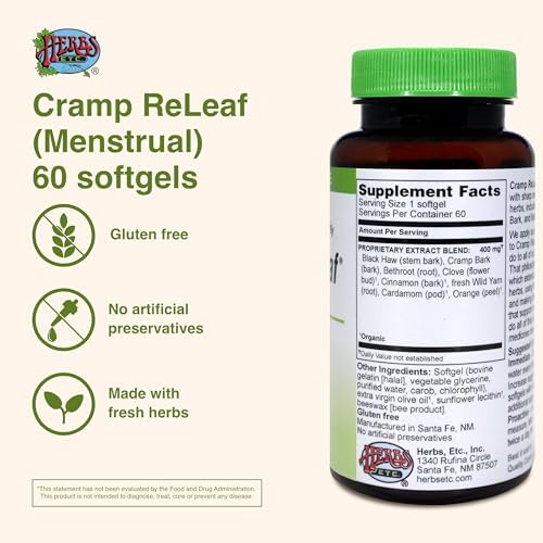 Liquid-filled herbal softgels for fast-acting period cramp support