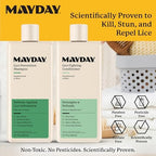 Mayday daily lice routine conditioner bottle back label