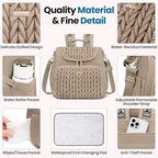 Tealari 4 in 1 baby bag worn as a crossbody and shoulder tote