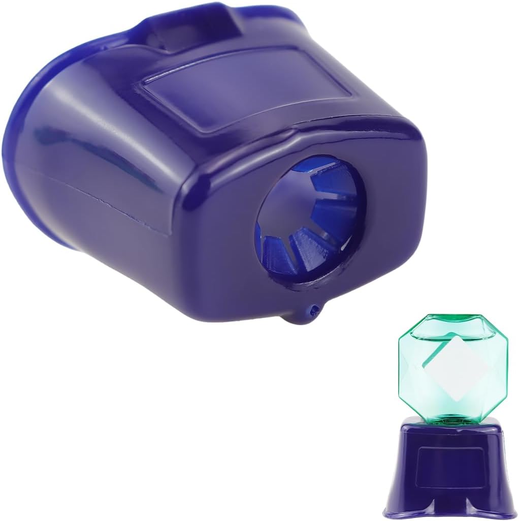 Jimfoty Eyedrop Guide front view blue plastic applicator tool