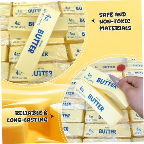 Realistic butter stick sensory toy on desk