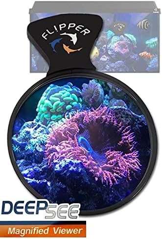 FL!PPER DeepSee 4 inch lens showing coral magnification