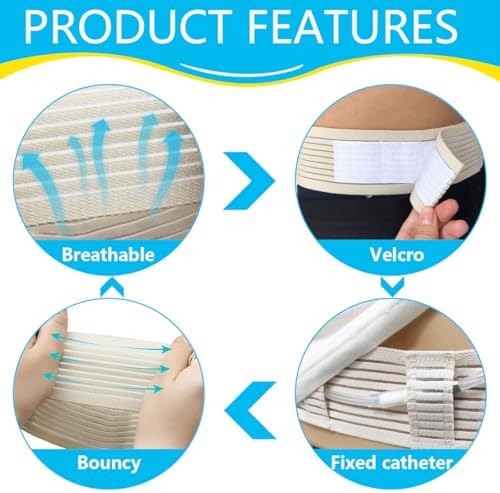 PAILON stretchable peg tube support belt texture detail highlighting the breathable cotton fabric
