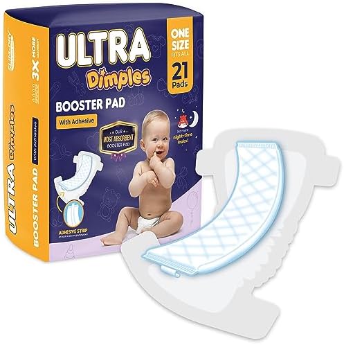 Inspire diaper booster pad with adhesive strip visible