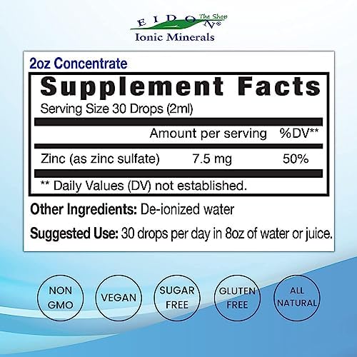 Eidon liquid mineral supplement dropper bottle label detail
